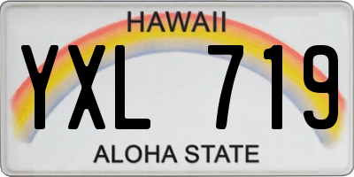 HI license plate YXL719