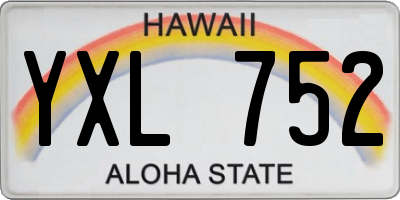HI license plate YXL752