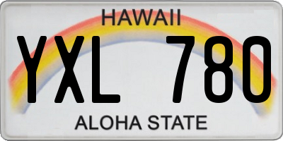 HI license plate YXL780