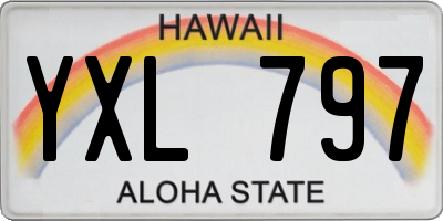 HI license plate YXL797