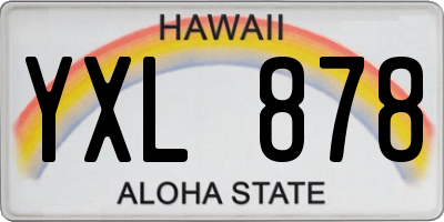 HI license plate YXL878