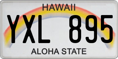 HI license plate YXL895