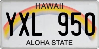 HI license plate YXL950