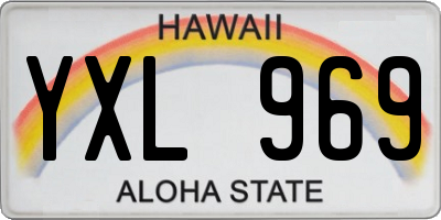 HI license plate YXL969