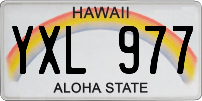 HI license plate YXL977