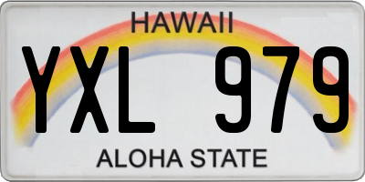 HI license plate YXL979