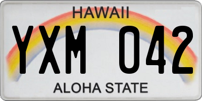 HI license plate YXM042