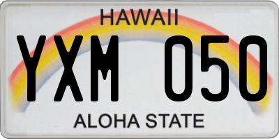 HI license plate YXM050