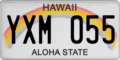 HI license plate YXM055
