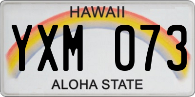 HI license plate YXM073