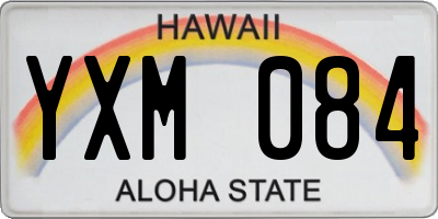 HI license plate YXM084
