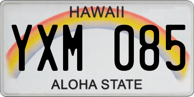 HI license plate YXM085