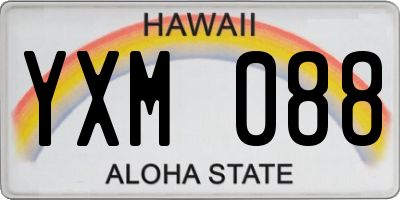 HI license plate YXM088