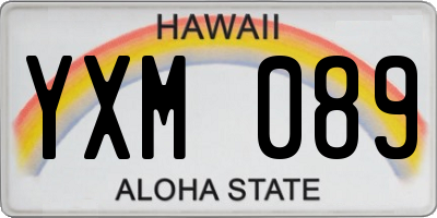 HI license plate YXM089