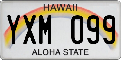 HI license plate YXM099