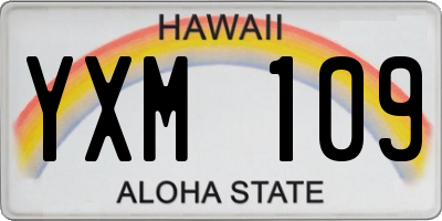 HI license plate YXM109
