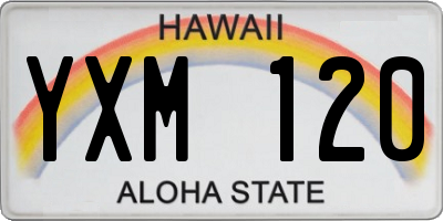 HI license plate YXM120