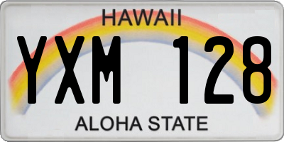 HI license plate YXM128