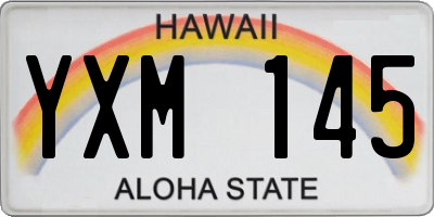 HI license plate YXM145