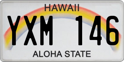 HI license plate YXM146