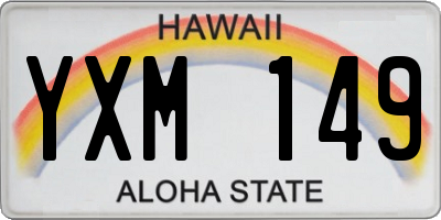 HI license plate YXM149