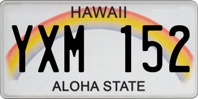 HI license plate YXM152