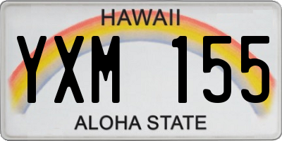 HI license plate YXM155