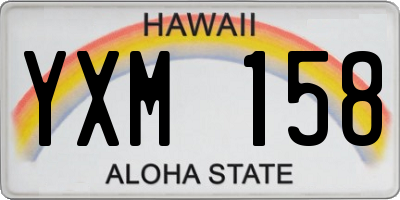 HI license plate YXM158
