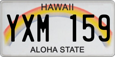 HI license plate YXM159
