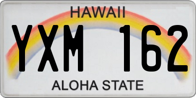 HI license plate YXM162