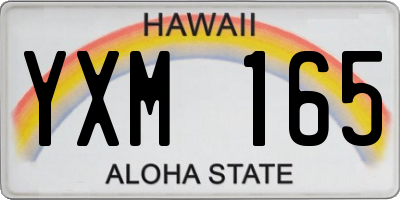 HI license plate YXM165
