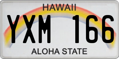 HI license plate YXM166