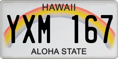 HI license plate YXM167