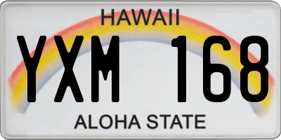 HI license plate YXM168