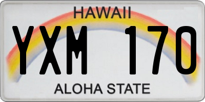 HI license plate YXM170