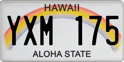 HI license plate YXM175