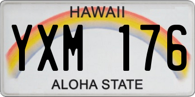 HI license plate YXM176