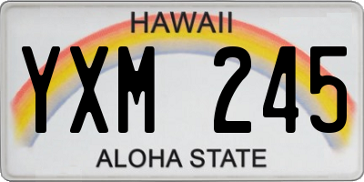 HI license plate YXM245