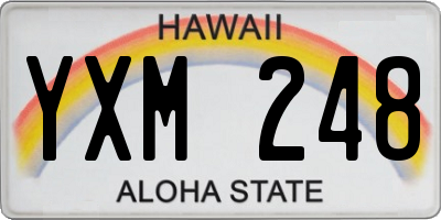 HI license plate YXM248