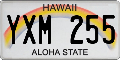 HI license plate YXM255