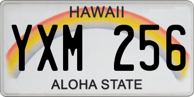 HI license plate YXM256
