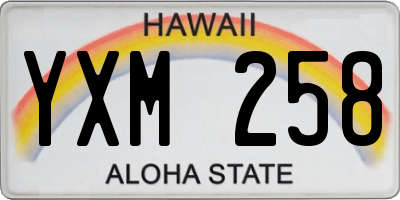 HI license plate YXM258