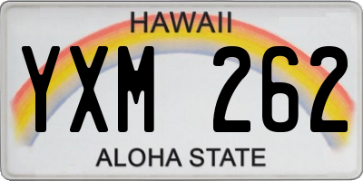 HI license plate YXM262