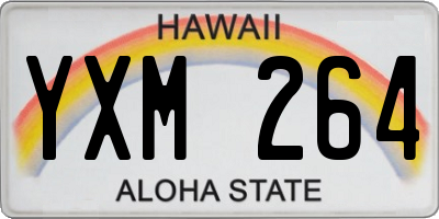 HI license plate YXM264