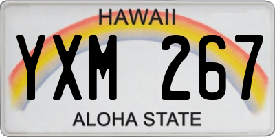 HI license plate YXM267