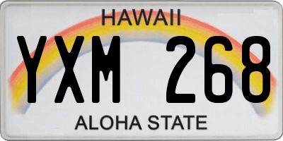 HI license plate YXM268