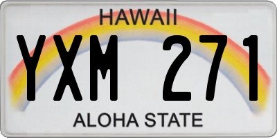 HI license plate YXM271