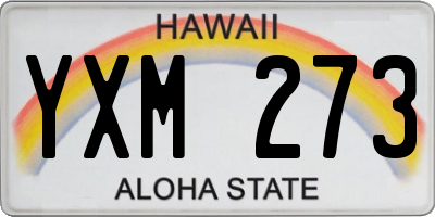HI license plate YXM273