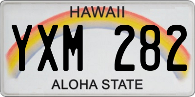 HI license plate YXM282