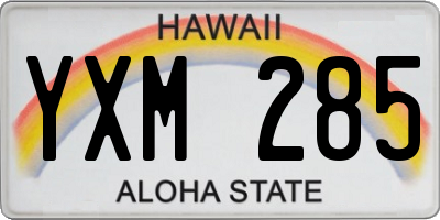 HI license plate YXM285